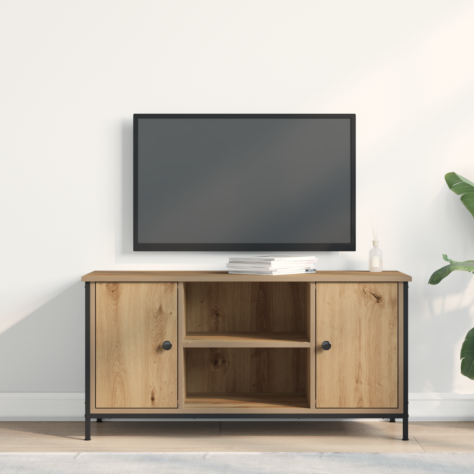 Televizoriaus spintelė artisano ąžuolo 100 x 40 x 50 cm