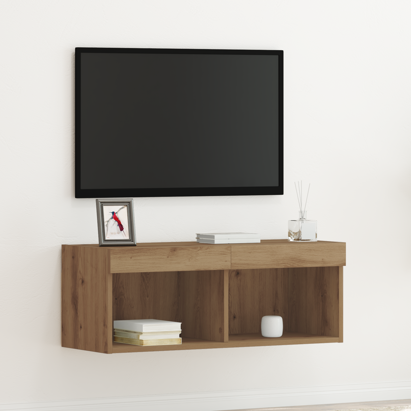 TV spintelių komplektas artisano ąžuolo 80 x 30 x 30 cm