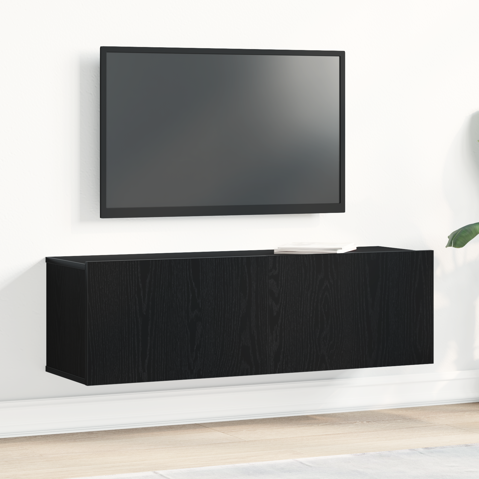 TV skapītis Melns ozols 100 x 30 x 30 cm