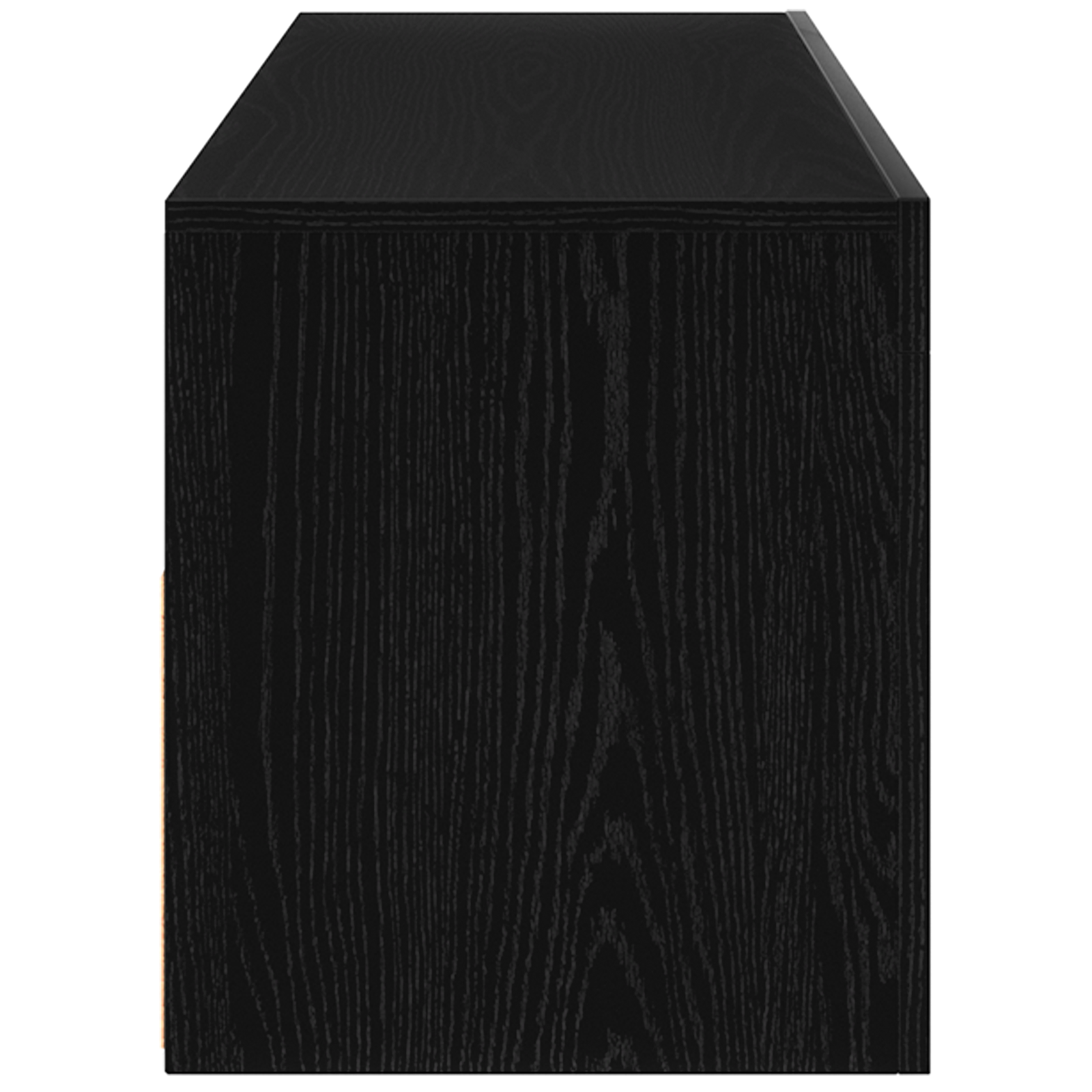 Juoda TV Spintelė su LED Šviesomis 90x35x40 cm Iš Inžinerinės Medienos