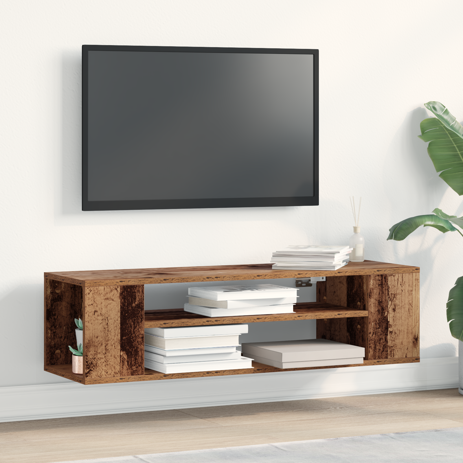 Televizoriaus spintelė Ruda 100 x 30 x 26.5 cm Apdirbta mediena