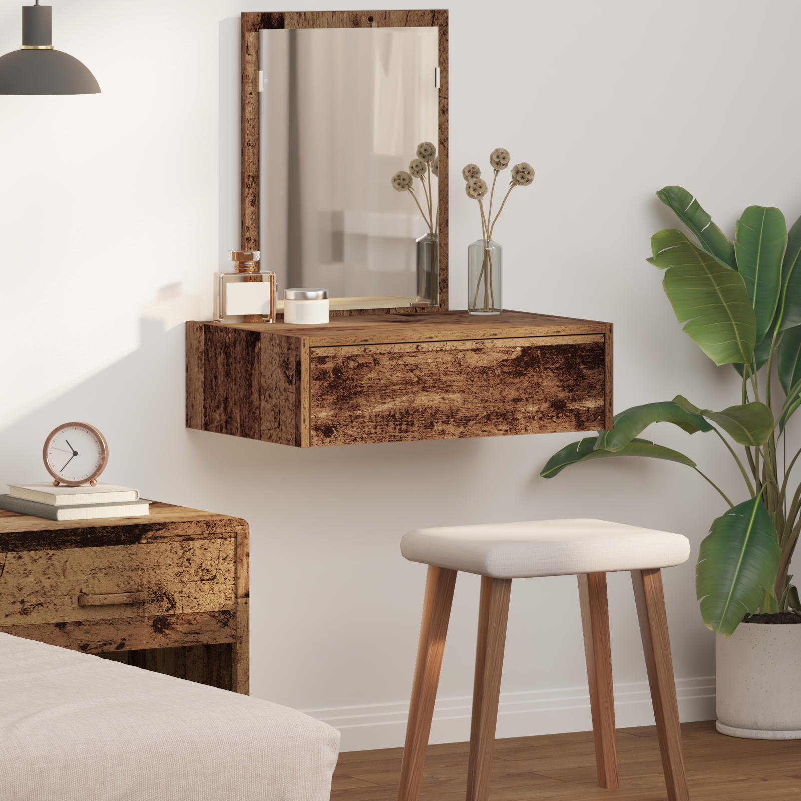 Dressing Table with Drawer Brown 60 x 40 x 70 cm Engineered Wood
