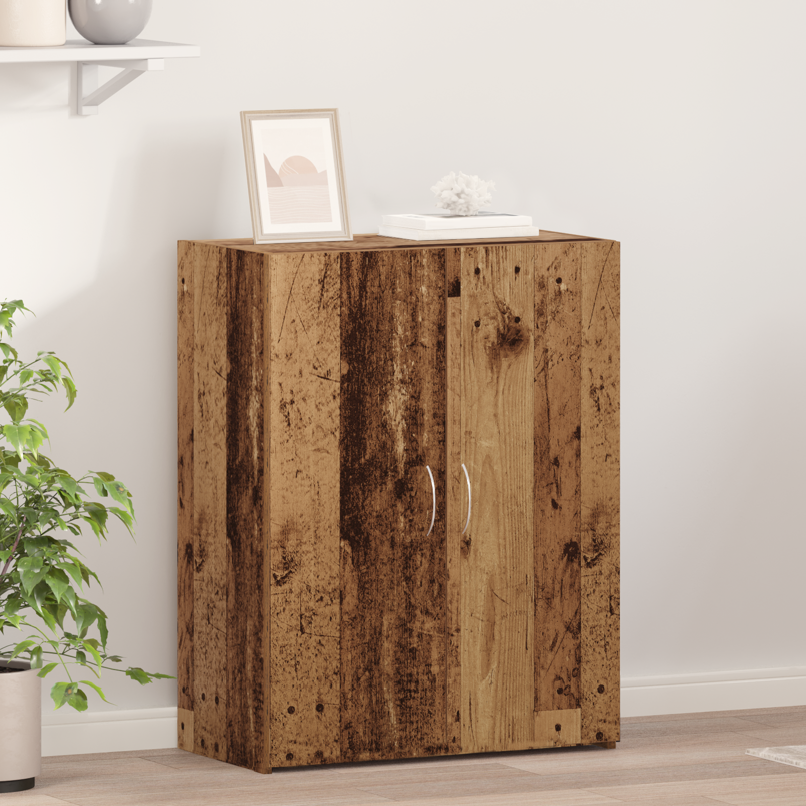 Office cabinet Solid wood 60 x 32 x 77.5 cm Processed wood