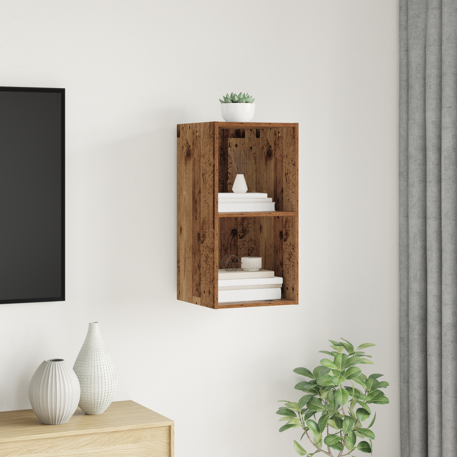TV spinta Sena mediena 37 x 37 x 72 cm Apdirbta mediena