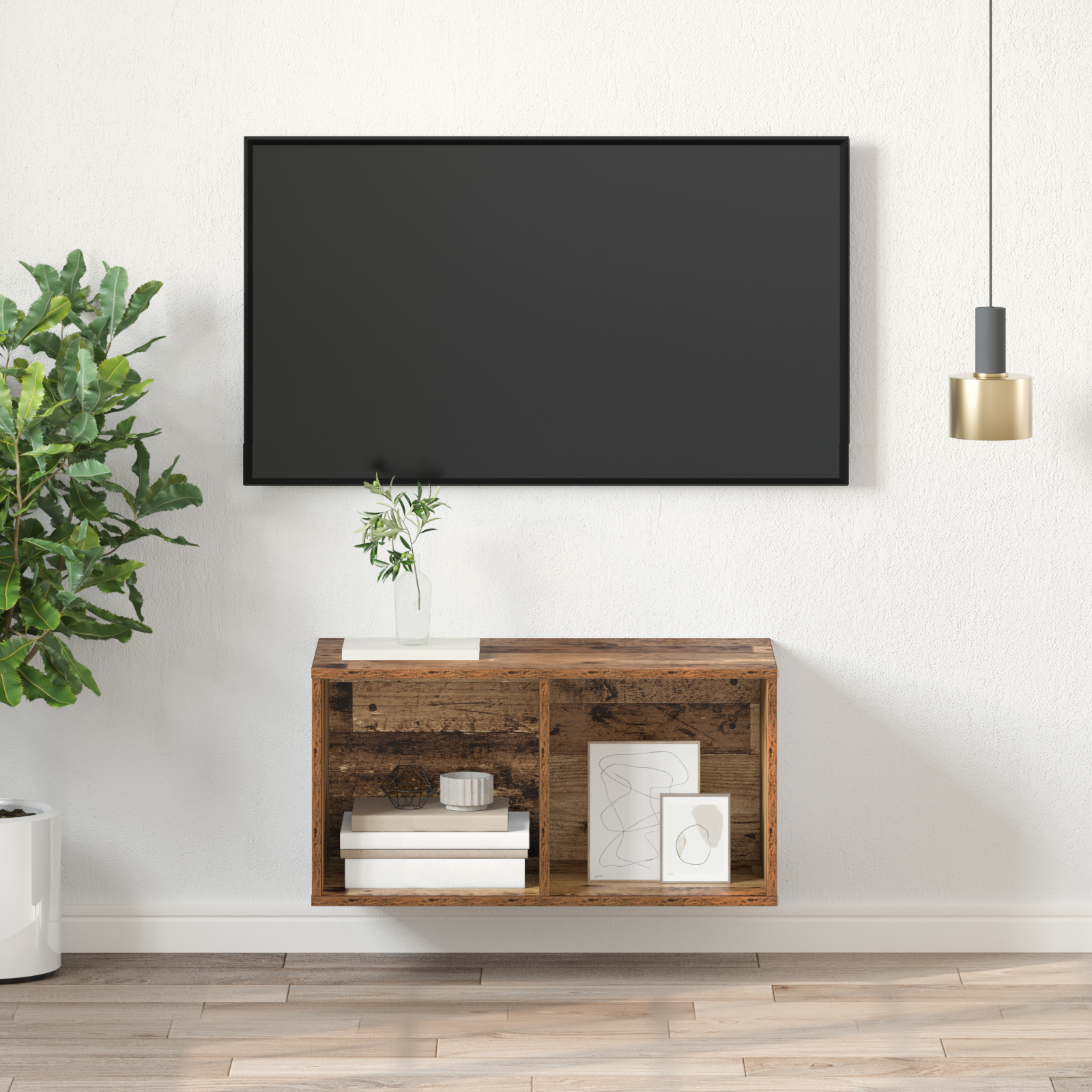 TV spinta Sena mediena 37 x 37 x 72 cm Apdirbta mediena