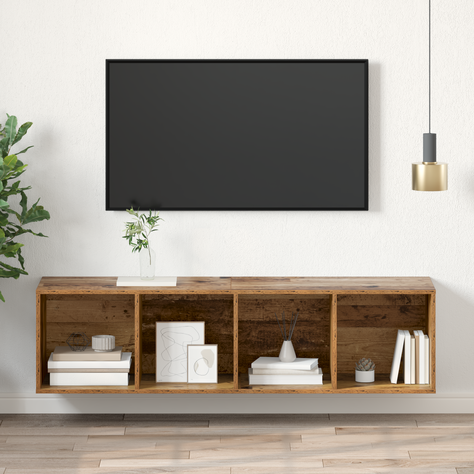 TV spinta Sena mediena 37 x 37 x 142.5 cm Apdirbta mediena