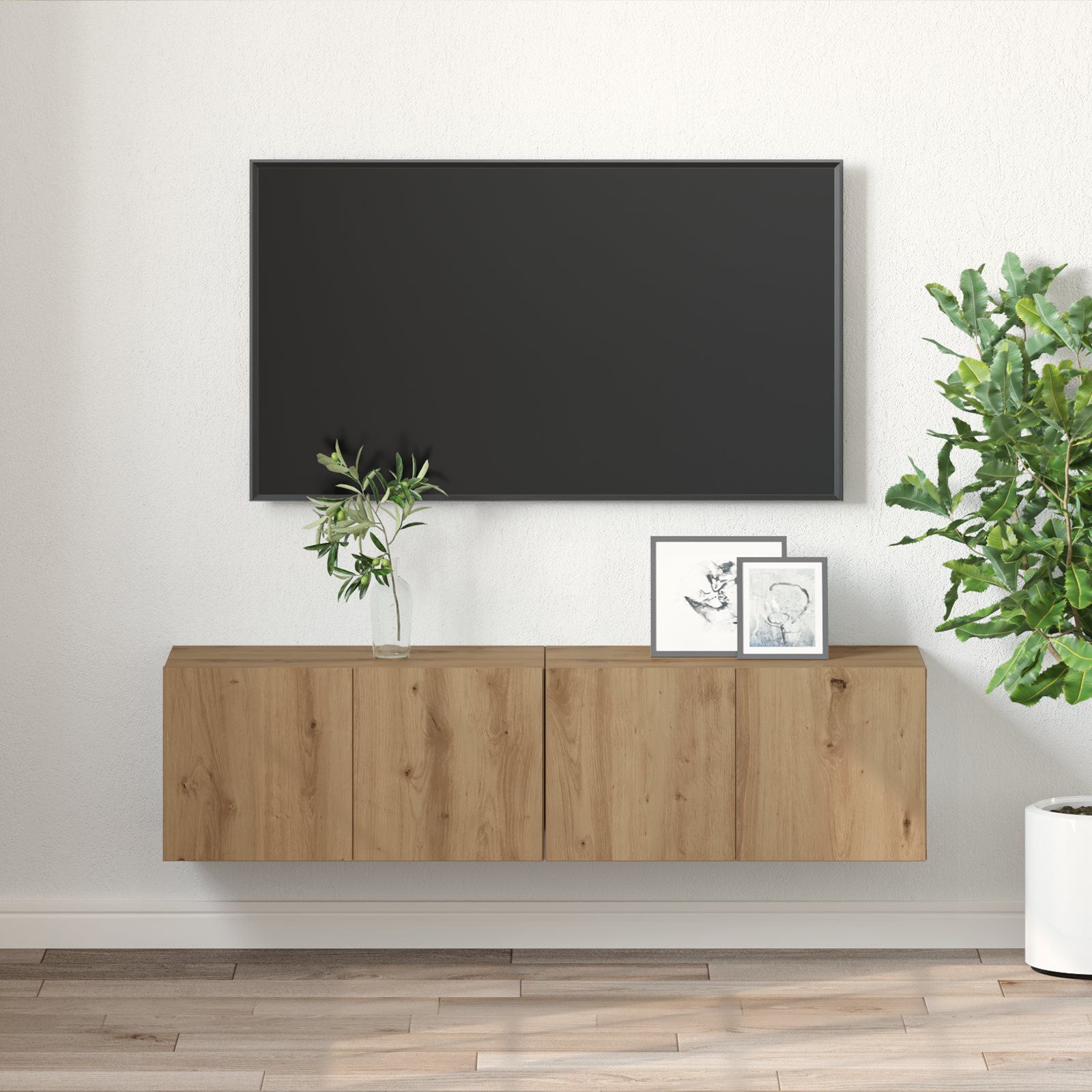 TV Cabinet Set 2 pcs Brown 60 x 30 x 30 cm