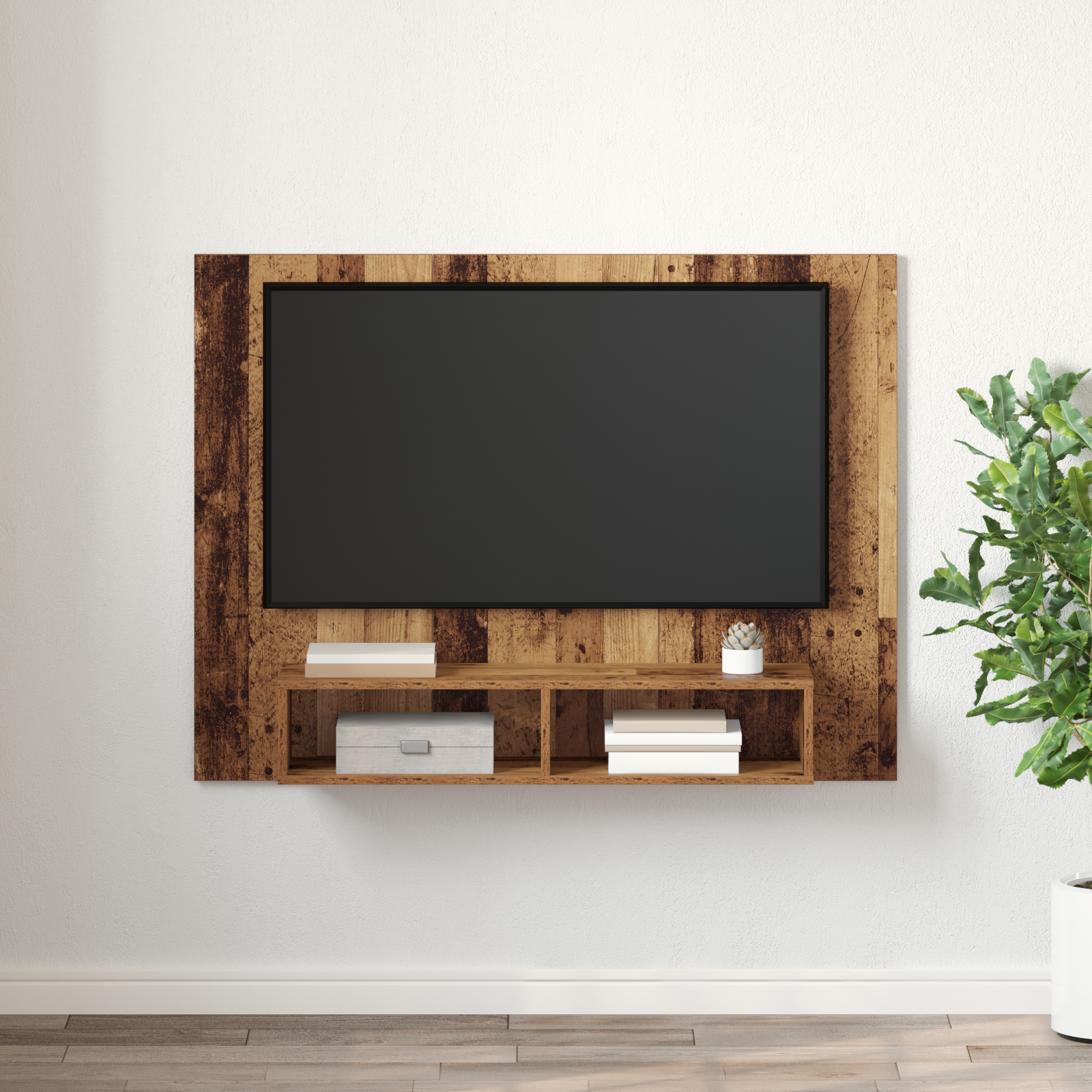 TV spintelių komplektas Senovinis medis 120 x 23,5 x 90 cm