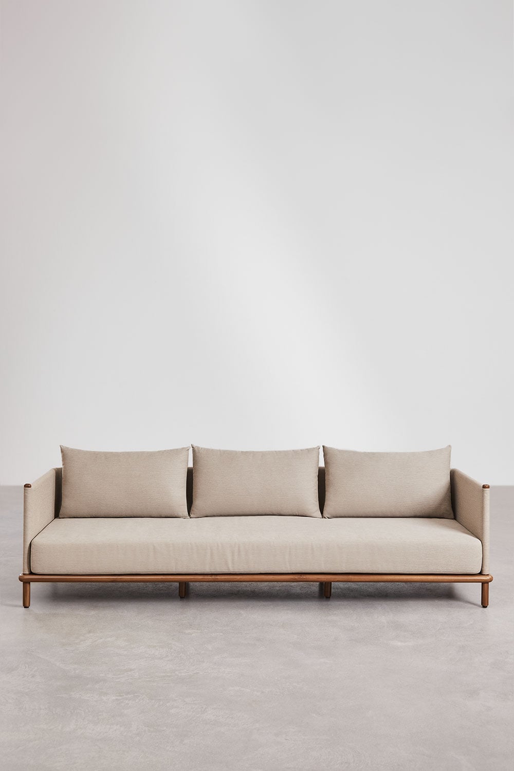 Sofa AKORAS, trijų vietų, tamsus akacijos rudas