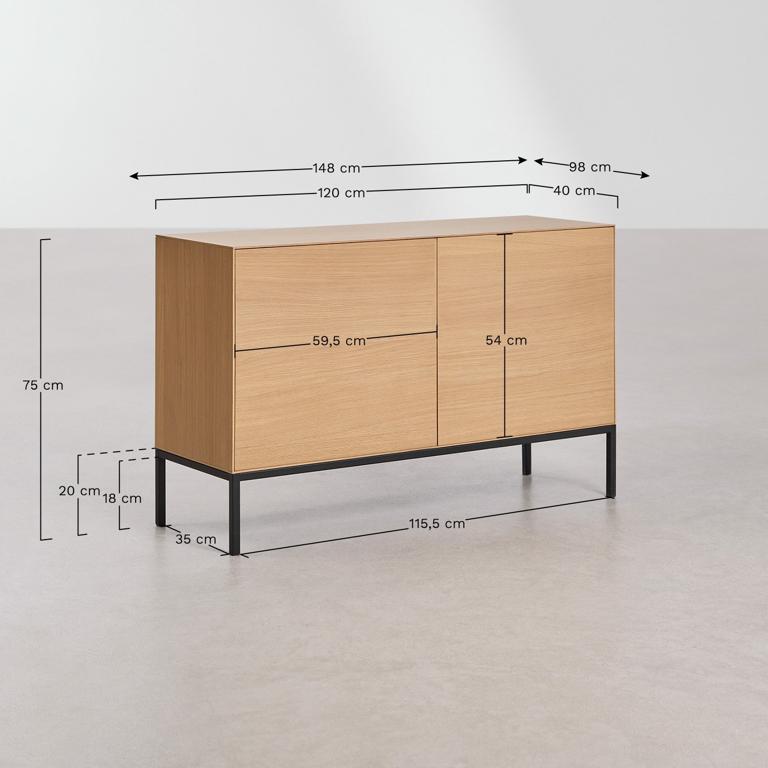 Indauja ANERA, 120×40 cm