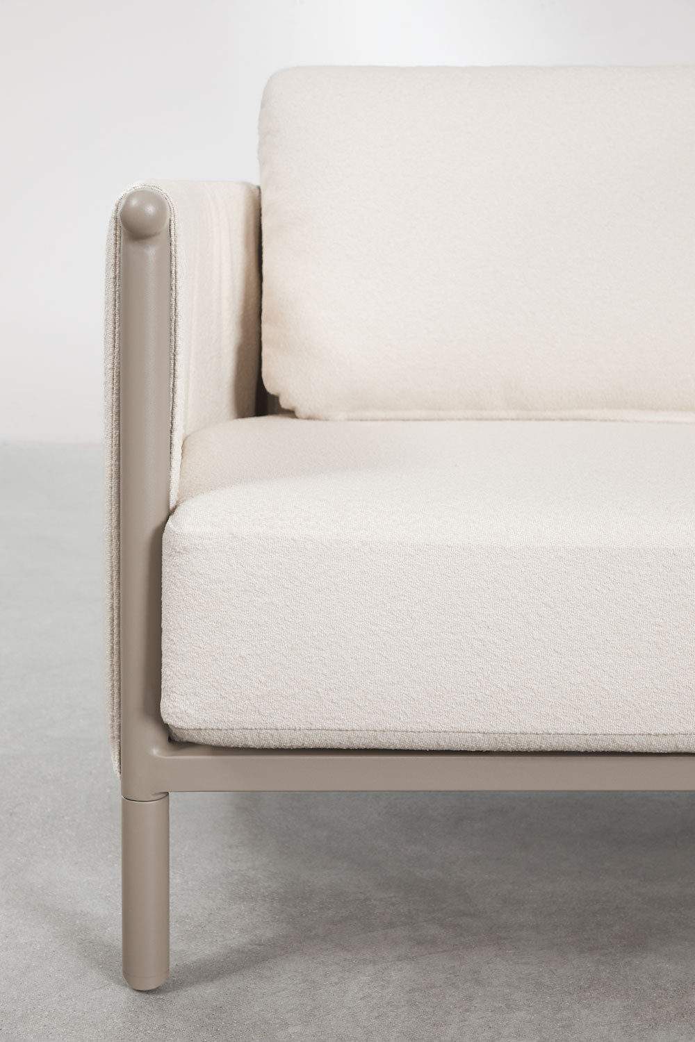 Lauko trivietė sofa DUNA, kreminė