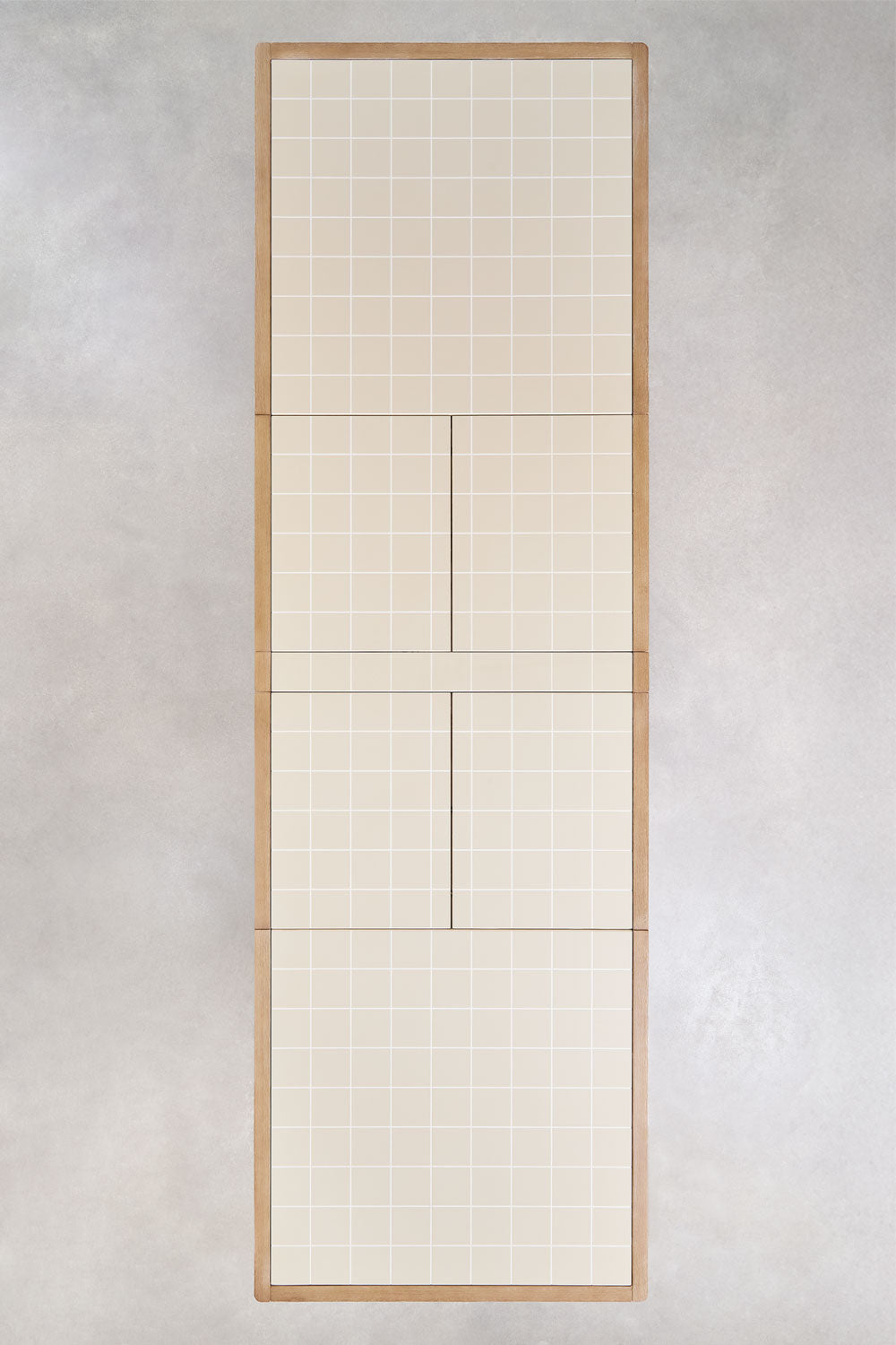 Ištraukiamas stalas DEXTER, 200-320 cm, kreminė