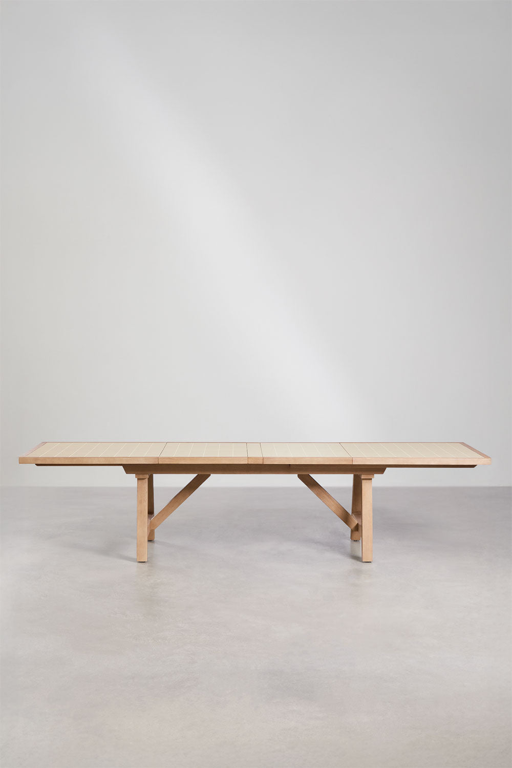 Ištraukiamas stalas DEXTER, 200-320 cm, kreminė