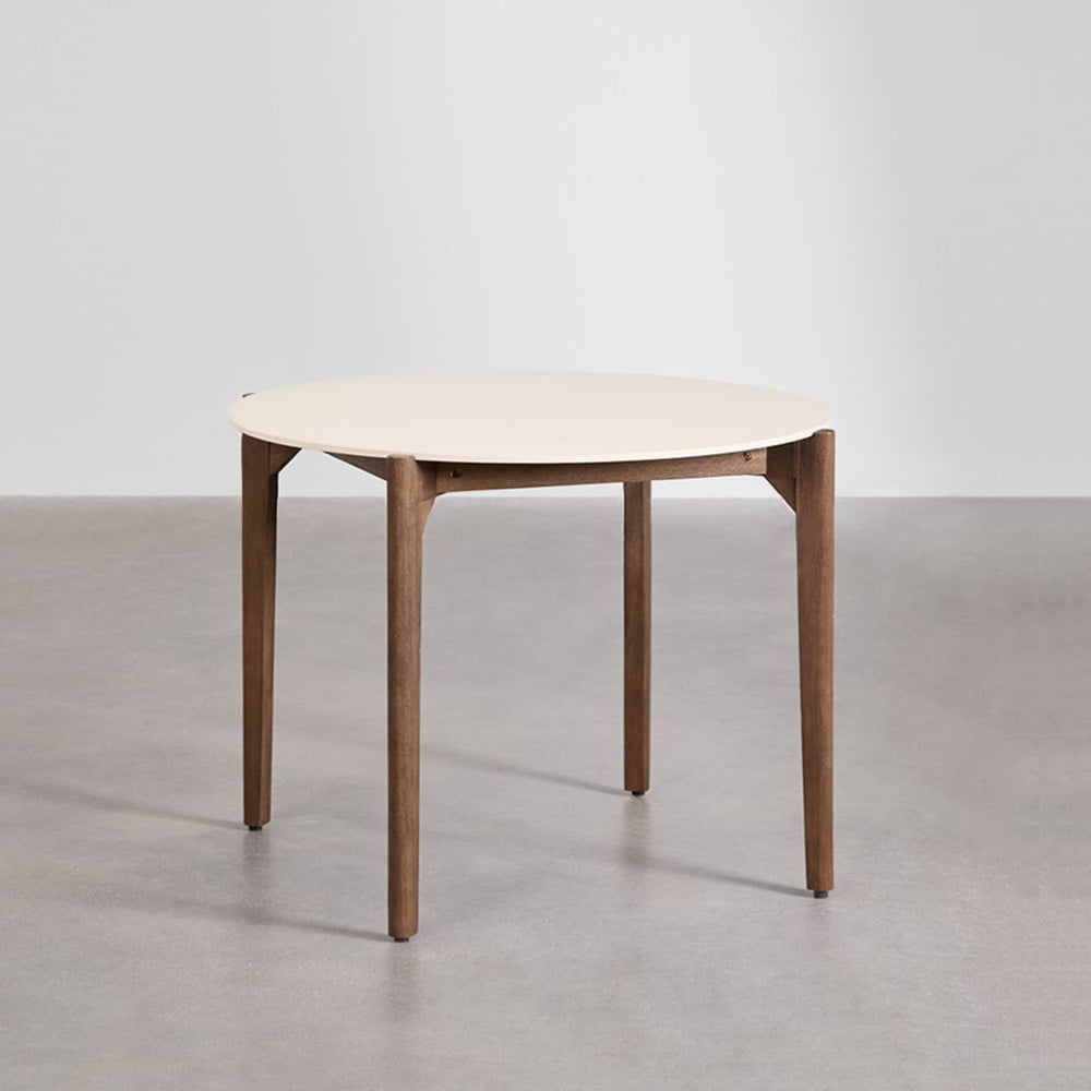 XAJUL Round Outdoor Table, Dark Acacia