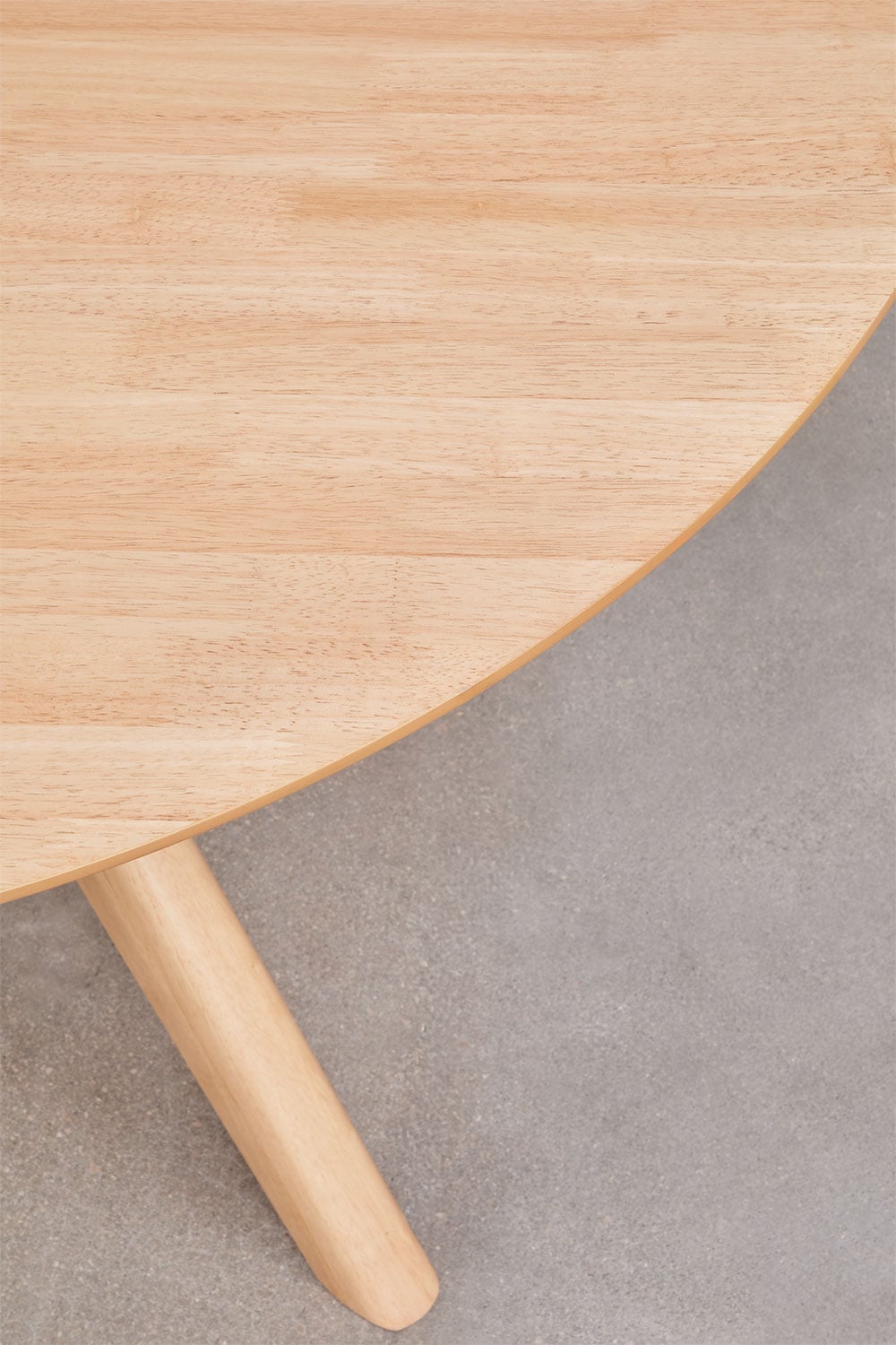 Apaļš pusdienu galds PALOARA Ø120 cm, MDF un kaučukoku finieris