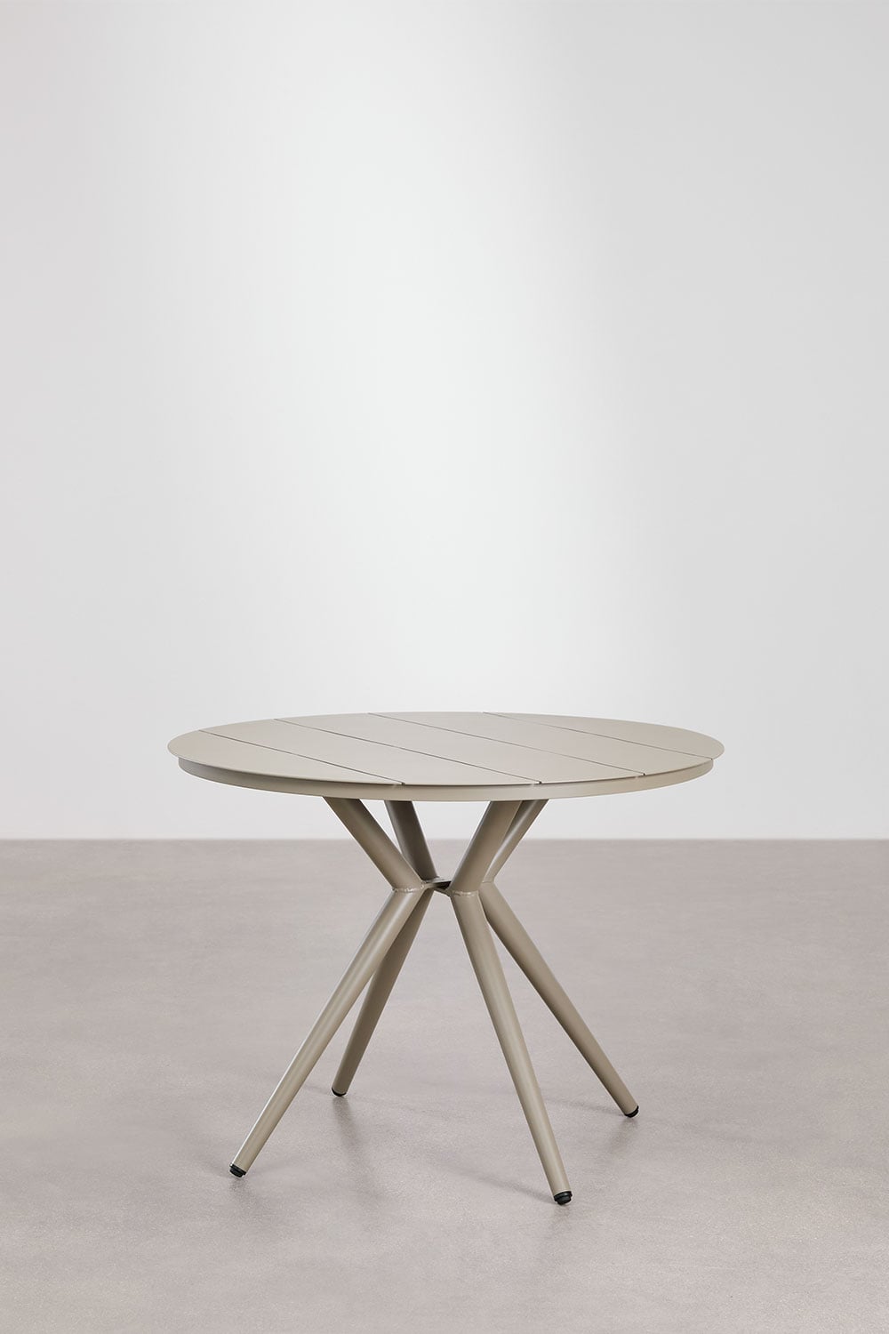 Round outdoor table VALERIE, mocha brown (1 pc.)