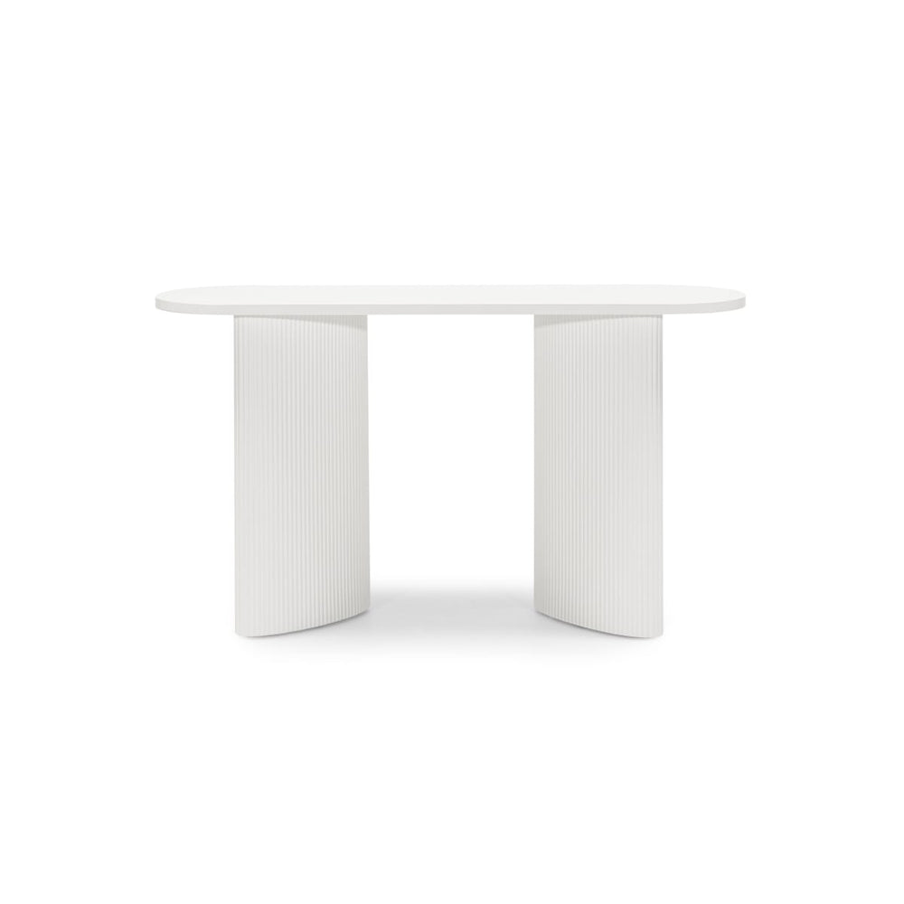 Desk PERIOL, white, slatted, 140 cm