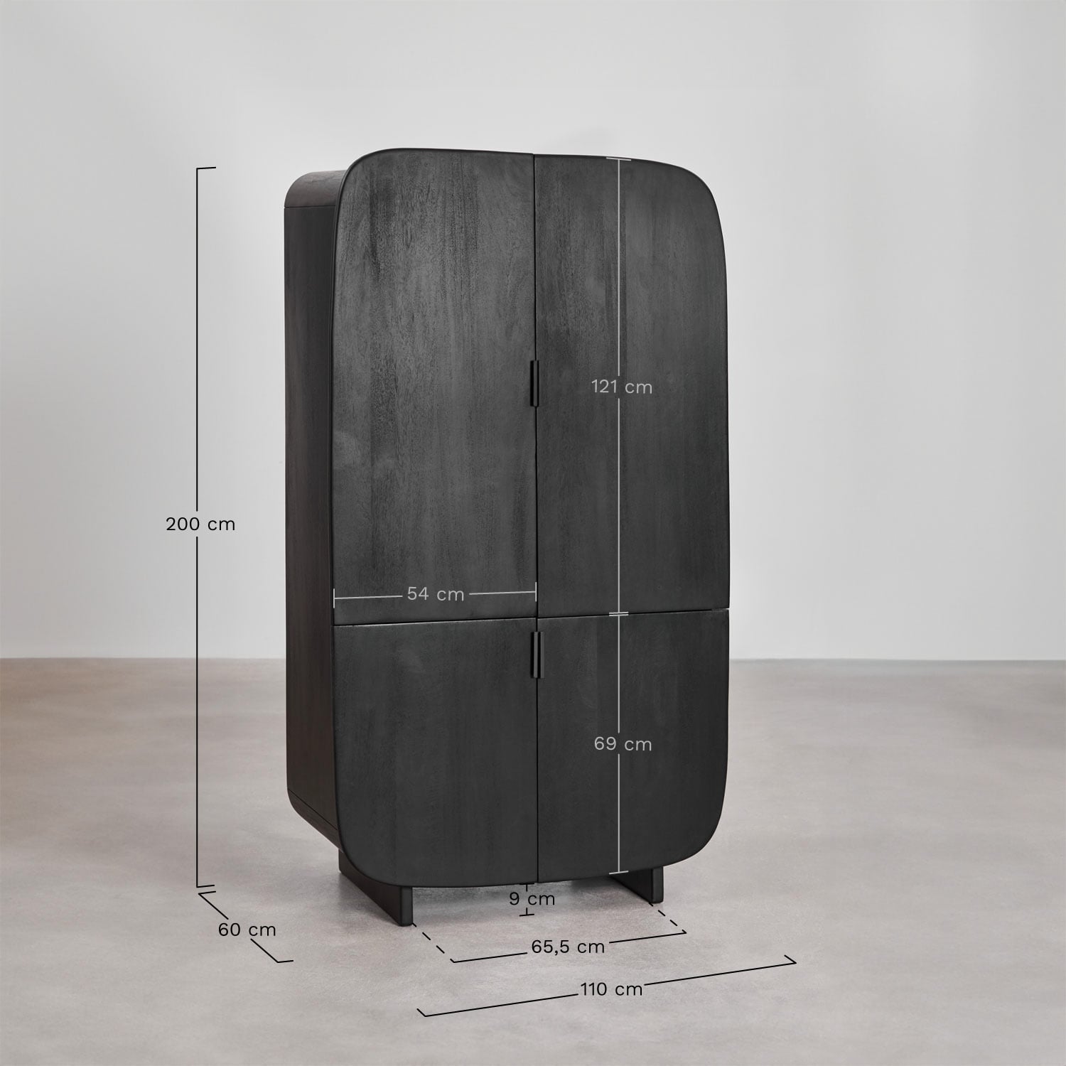 Spinta ARGUS, 200x110 cm, mango mediena