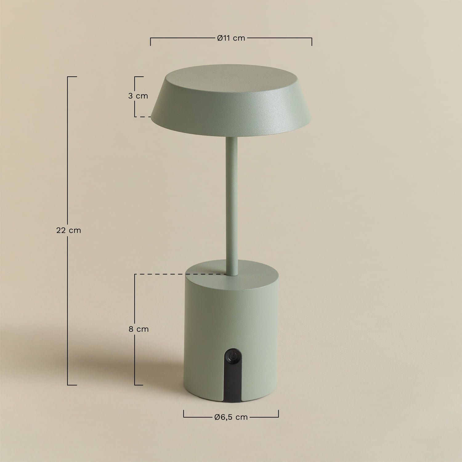 Āra galda lampa ULIANA, kafijas brūna