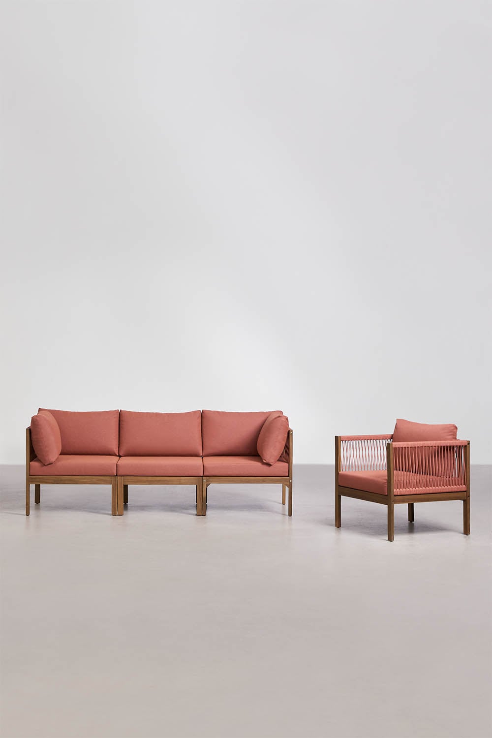Lauko sofos komplektas PARMA, terakota
