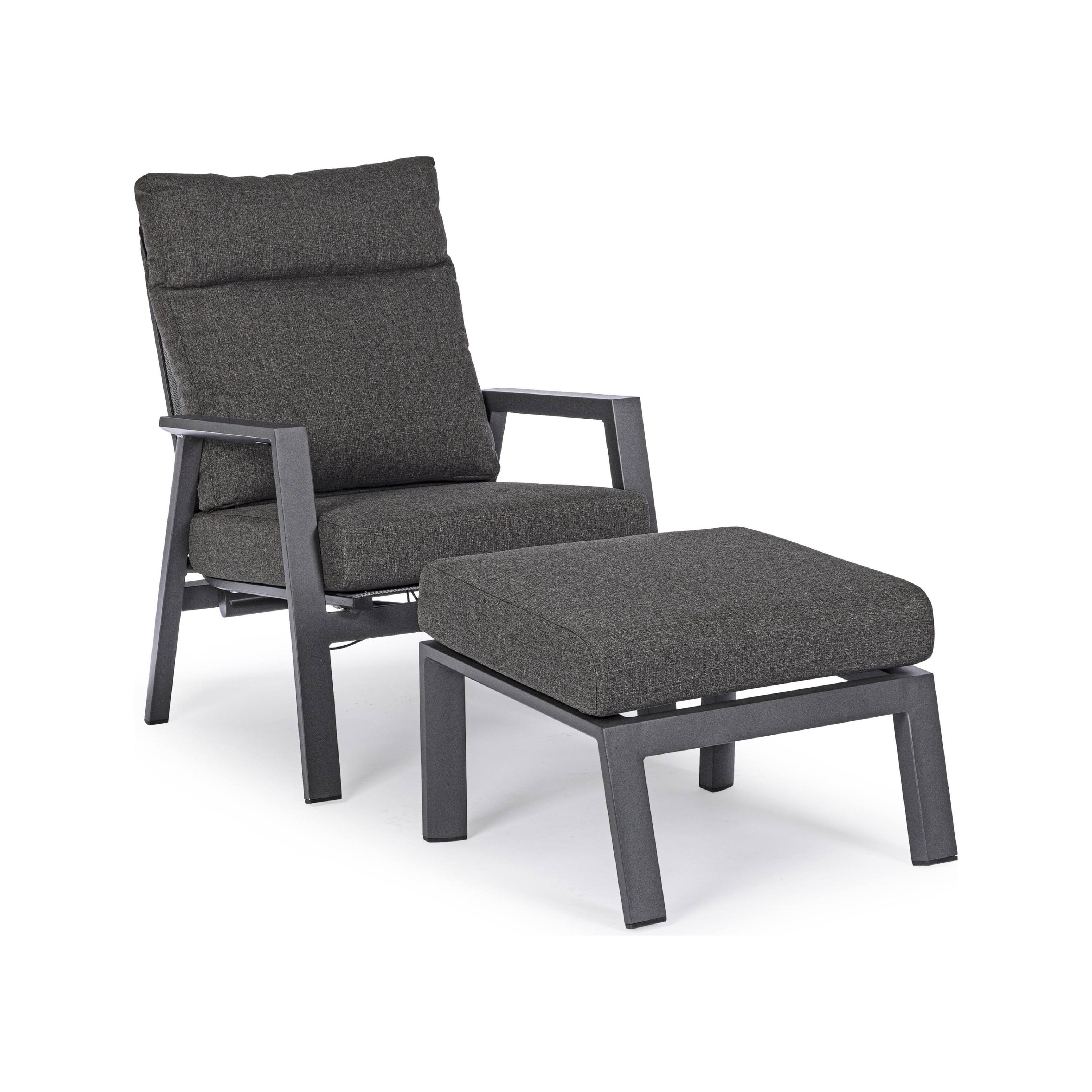 KLEDI outdoor footstool, dark gray