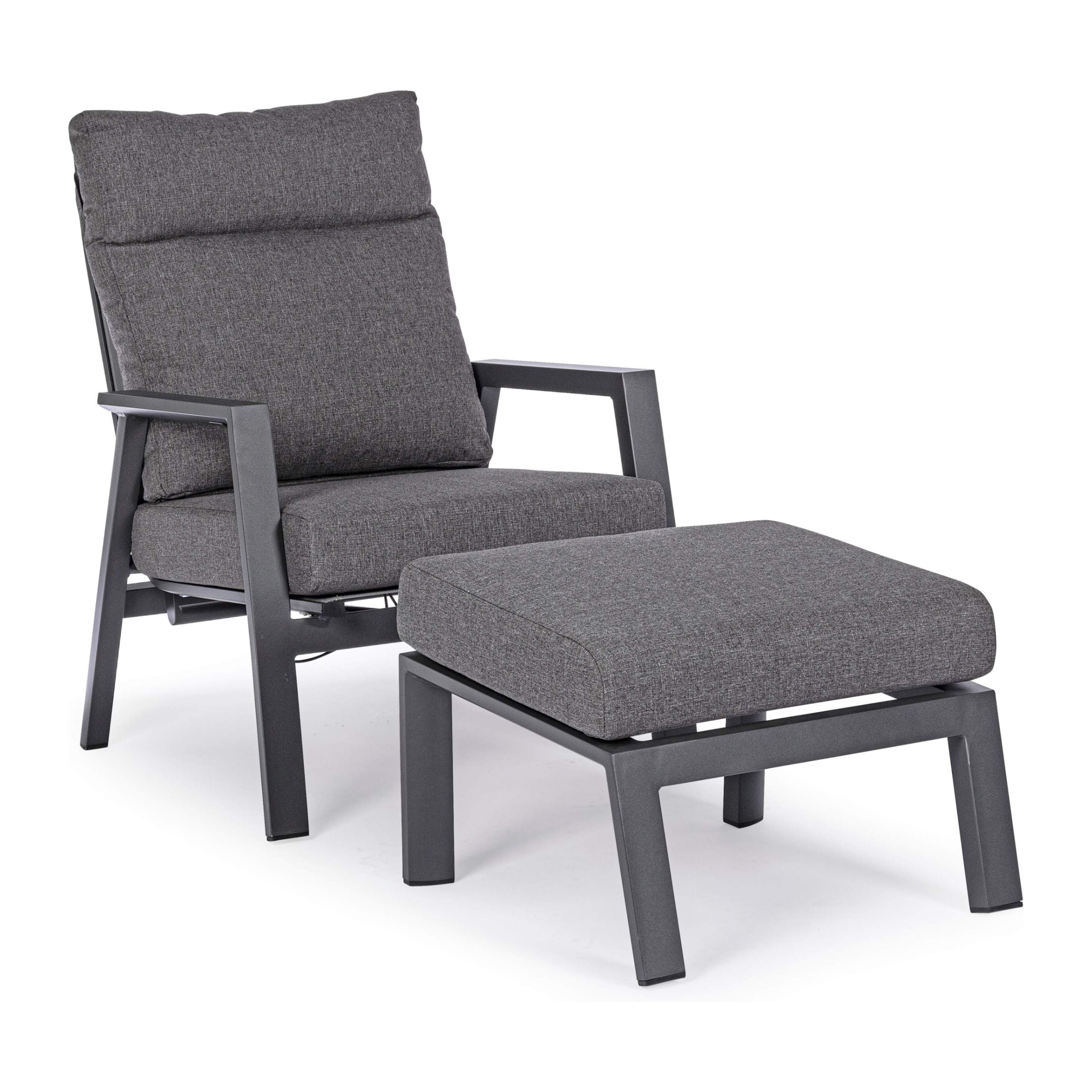 KLEDI outdoor footstool, dark gray