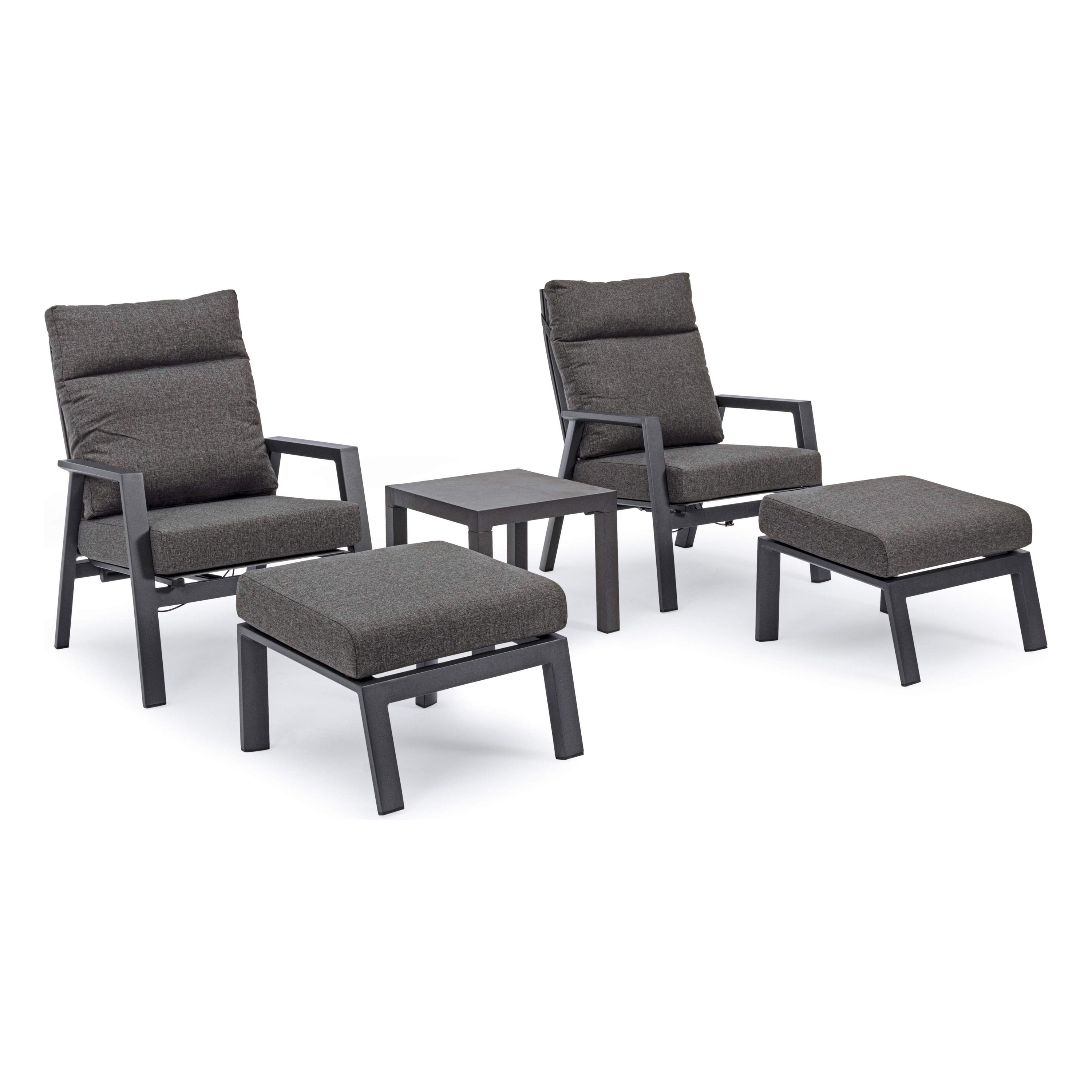 KLEDI outdoor footstool, dark gray