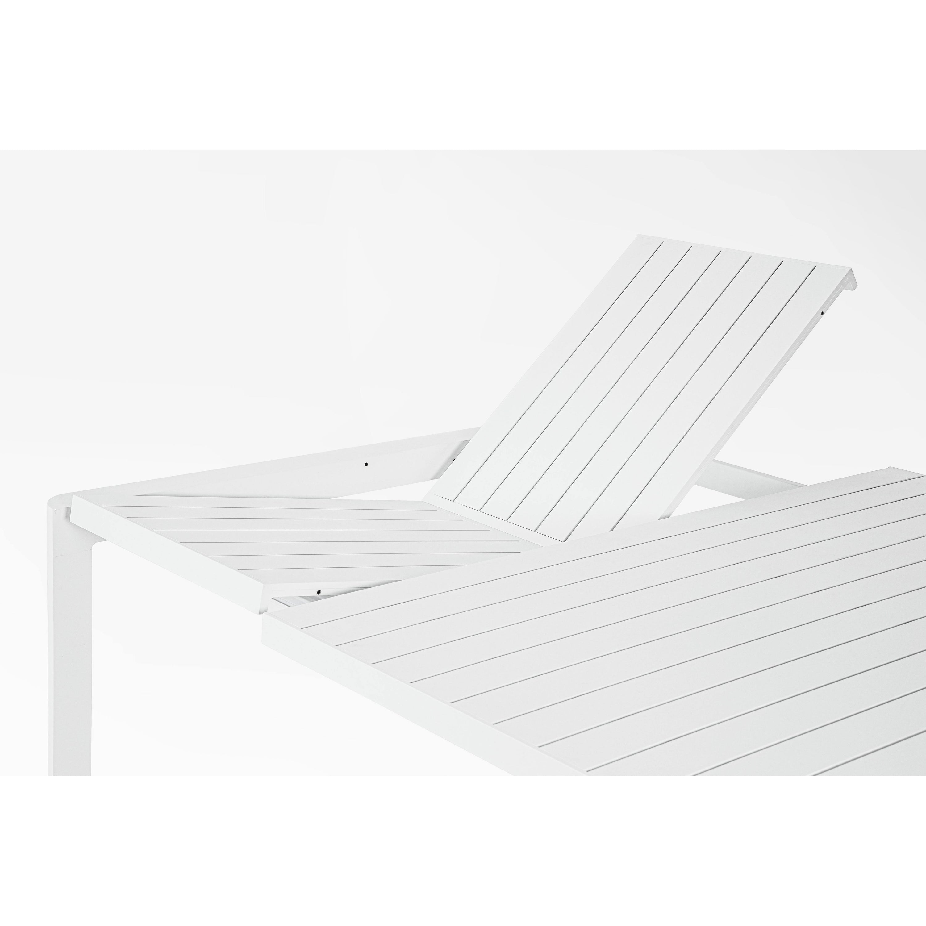 KIPLIN extendable outdoor dining table, 149-97x149cm, white