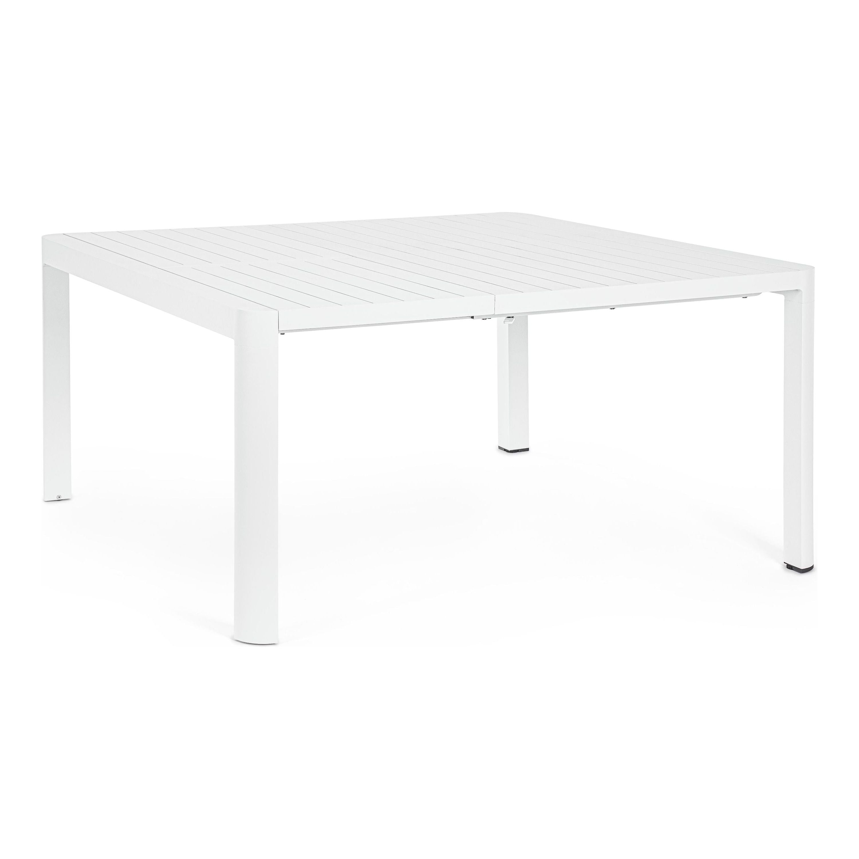 KIPLIN extendable outdoor dining table, 149-97x149cm, white
