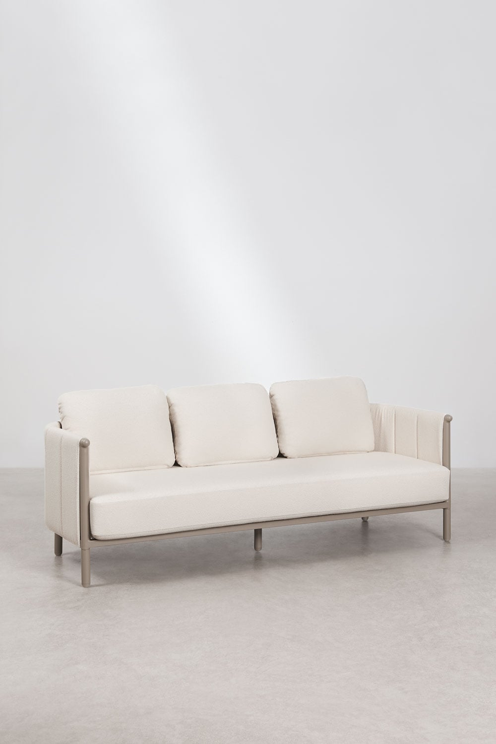 Lauko trivietė sofa DUNA, ruda