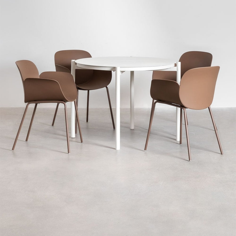 Desk set LYNETTE, caramel brown