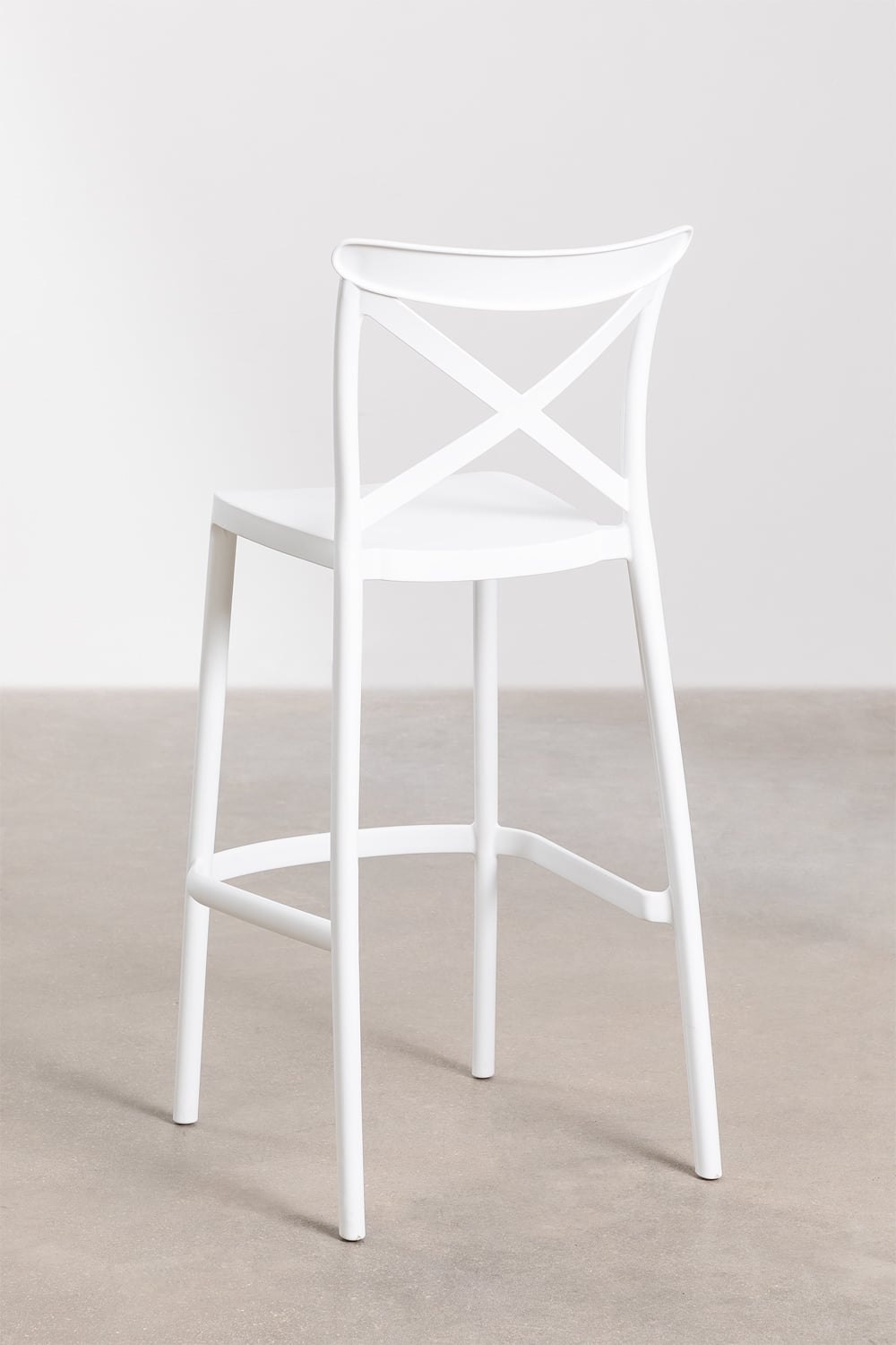 Bar Stool FERRO, white, 75 cm