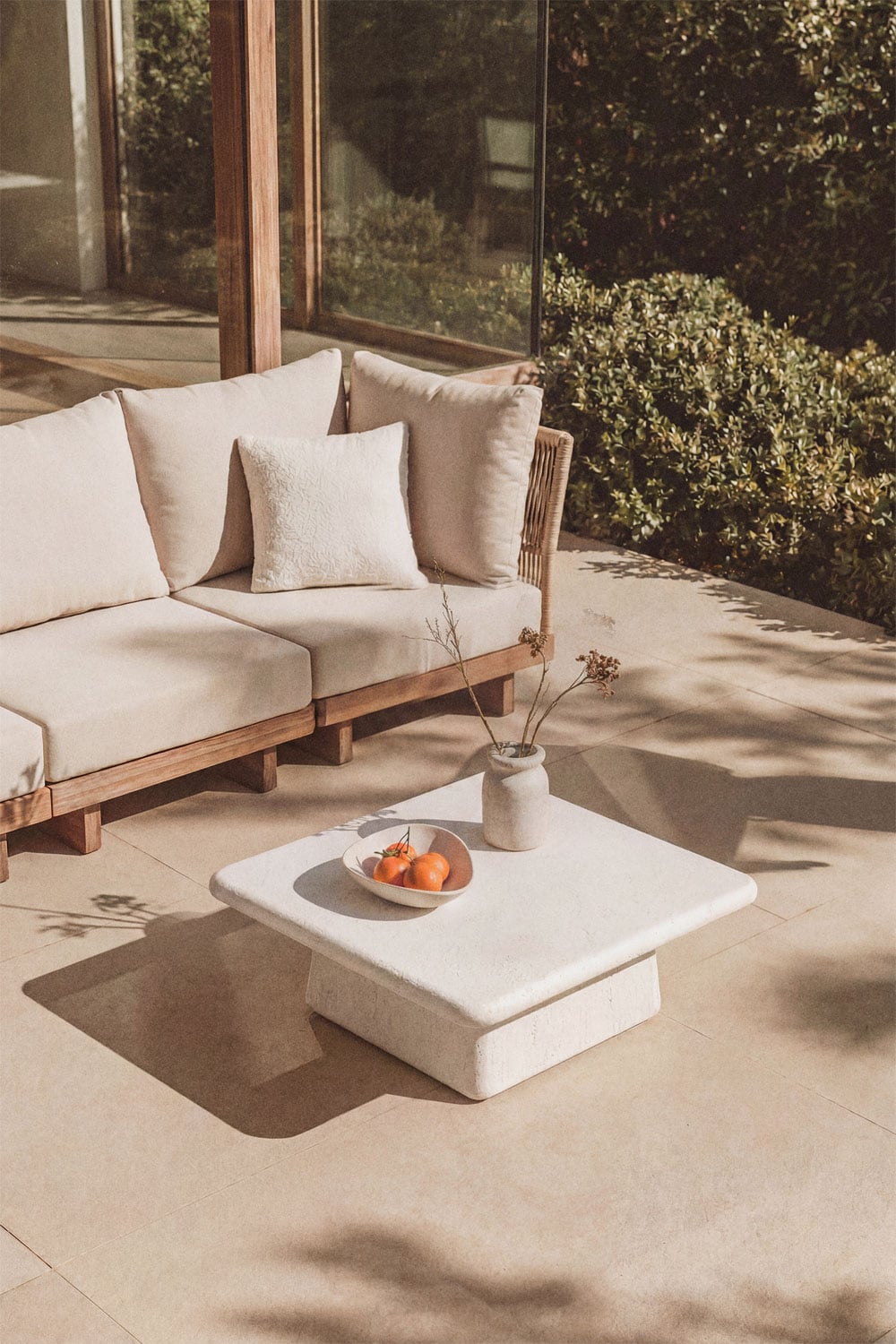 Coffee table KUBAS, square, white