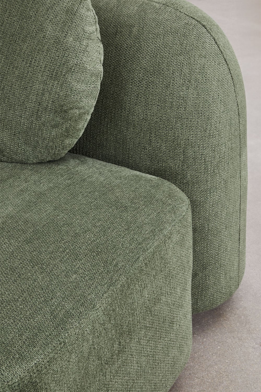 Kampinė, modulinė sofa LUCIA, dešinė, pilka