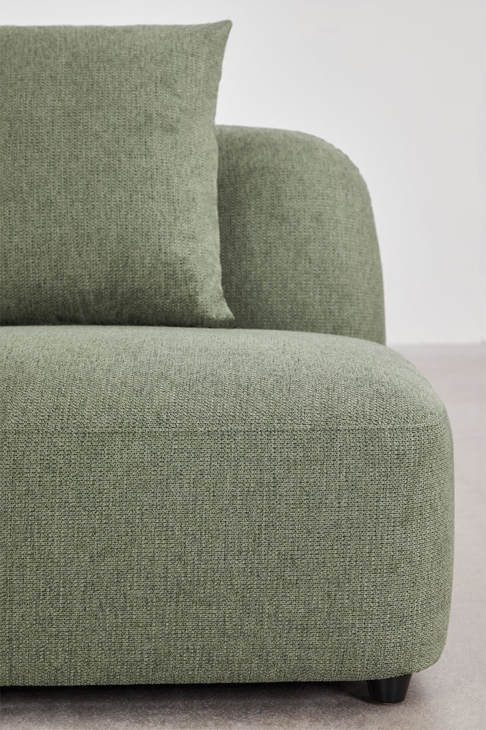 Kampinė, modulinė sofa LUCIA, dešinė, pilka