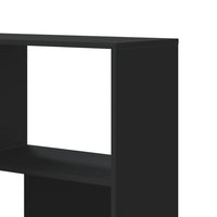 Kampinė spinta, 4 aukštų, juodos, 85x85x140cm, mediena - Namų Idėja