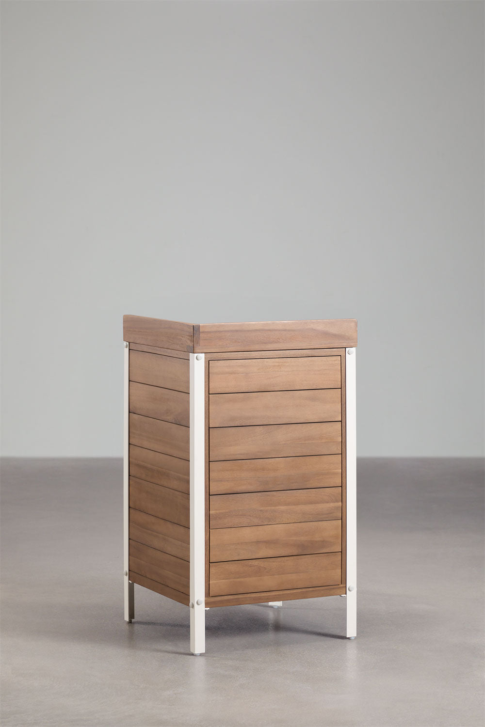 Corner module CULINARO, acacia wood