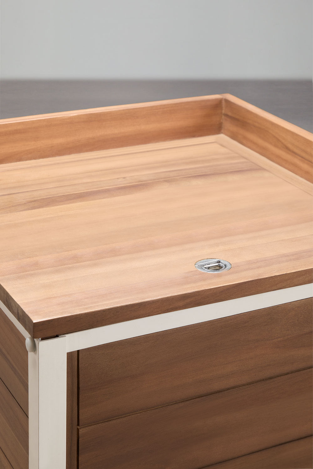 Corner module CULINARO, acacia wood