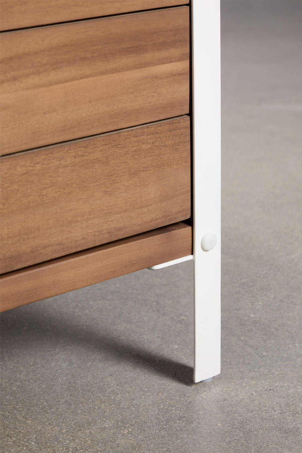 Corner module CULINARO, acacia wood