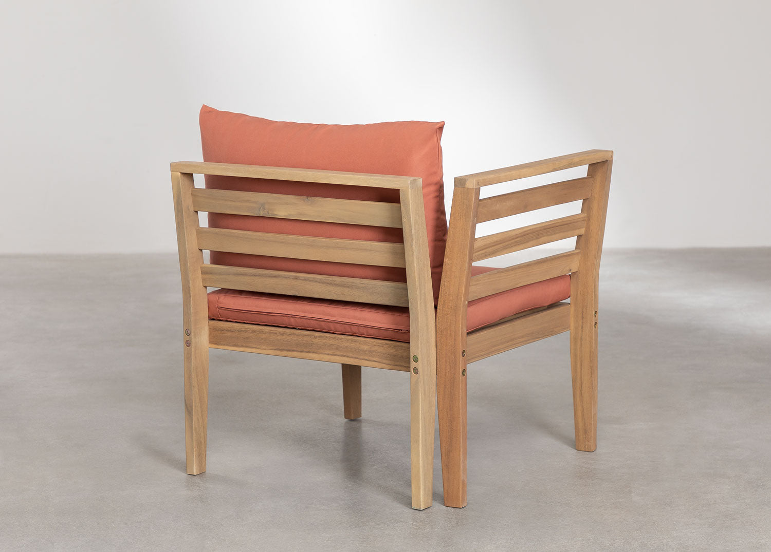 Corner sofa module MODULO, left-hand, terracotta