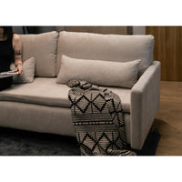 Sofa-lova EDENA, šviesiai smėlinė, Wind – stalčių vidus