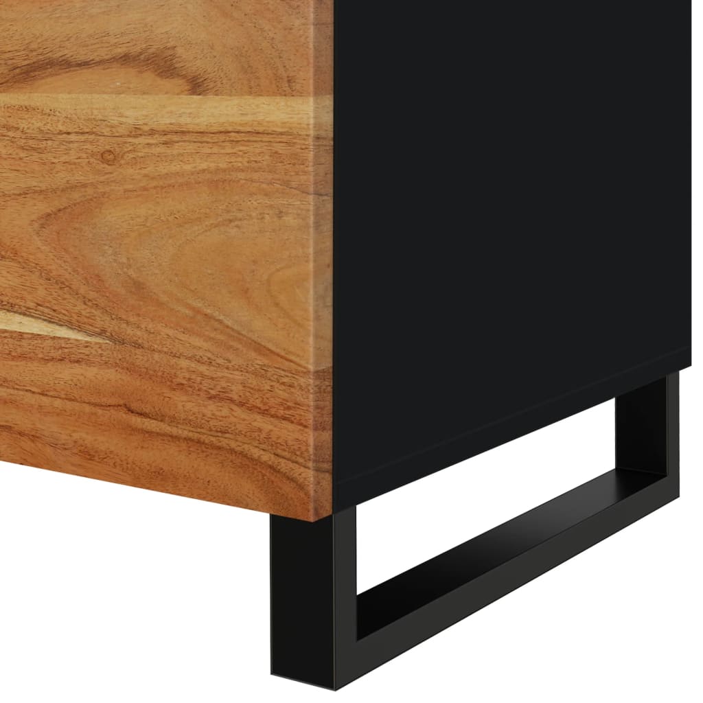 Kavos staliukas, 80x50x40cm, akacija ir apdirbta mediena - Namų Idėja