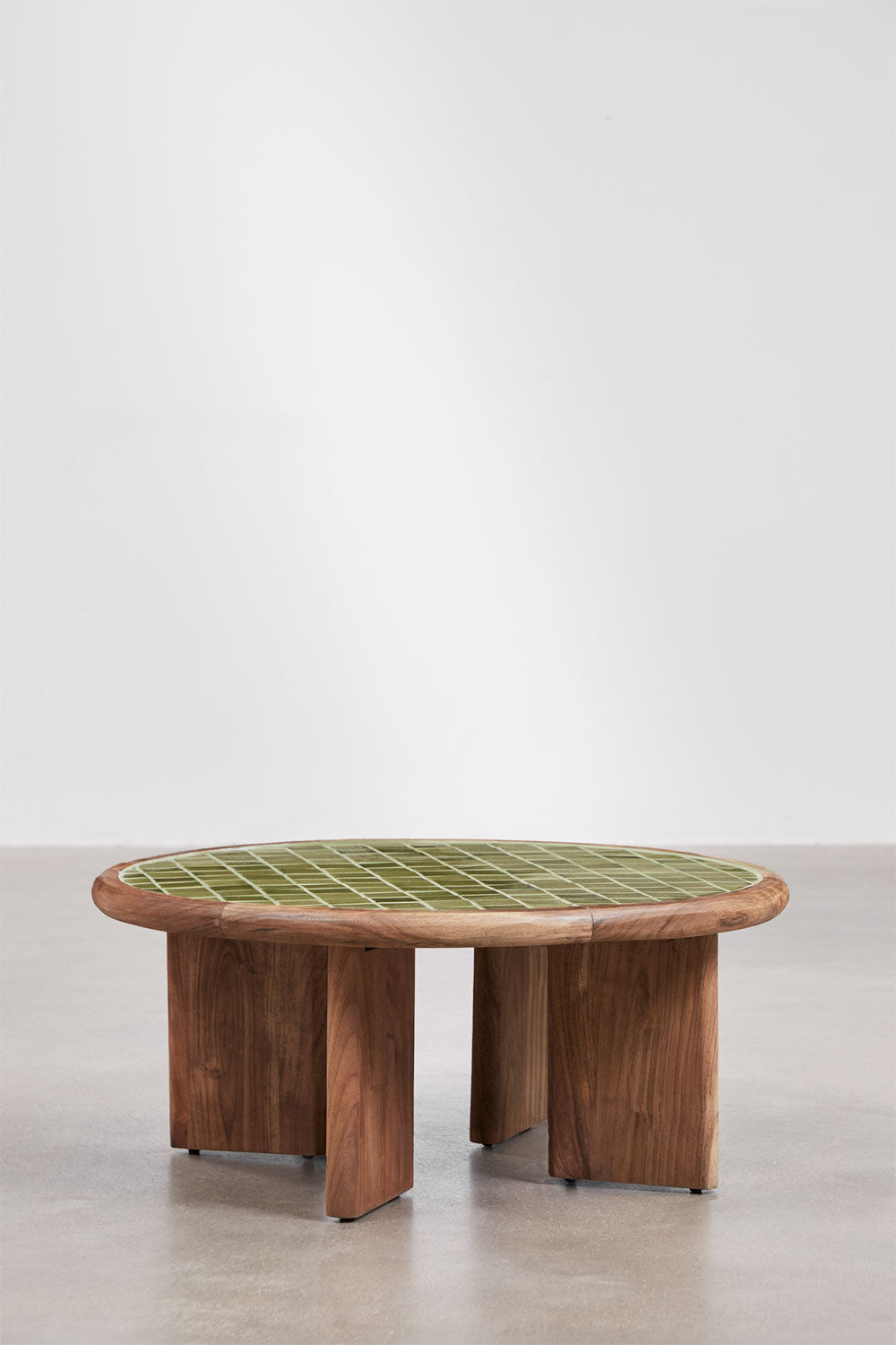 Kafijas galdiņš AISHA, apaļš, Ø80 cm, melone zaļā krāsā
