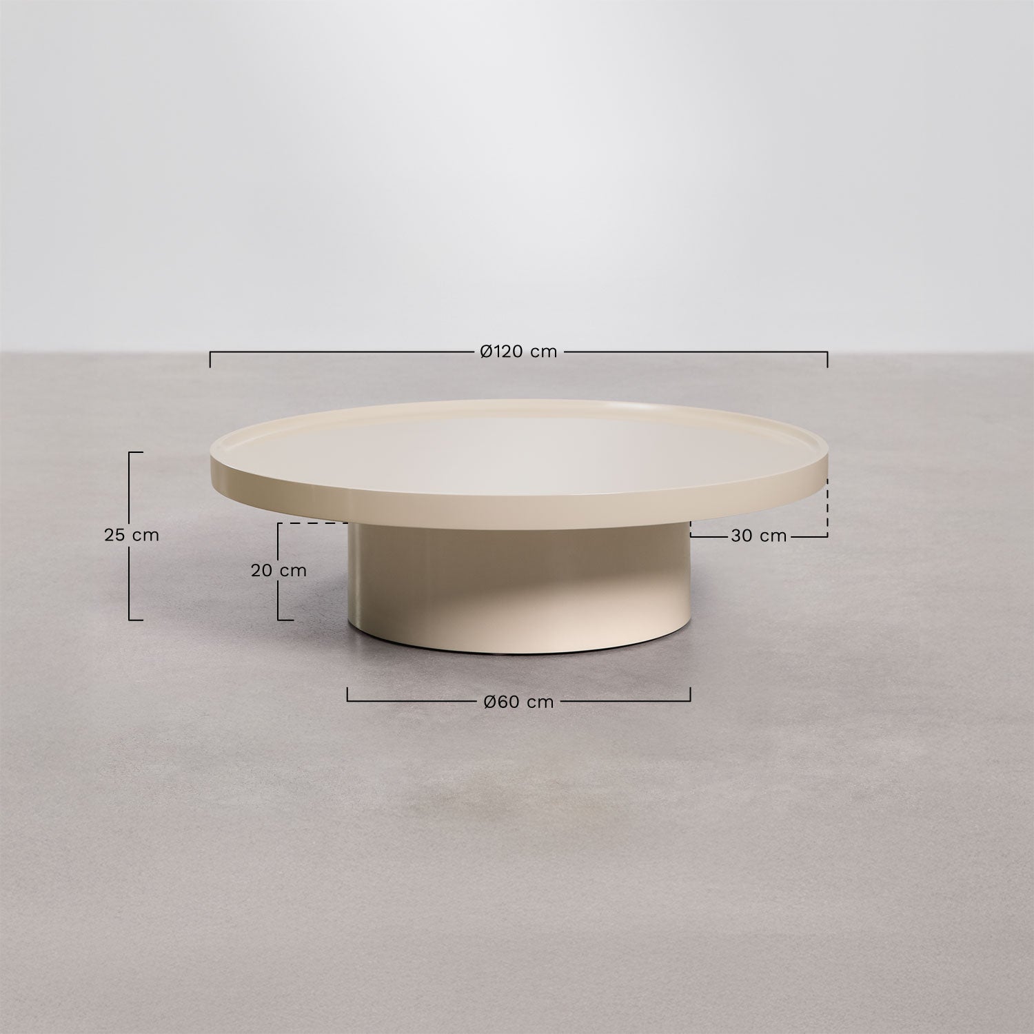 Kavos staliukas BRIVA, Ø120 cm