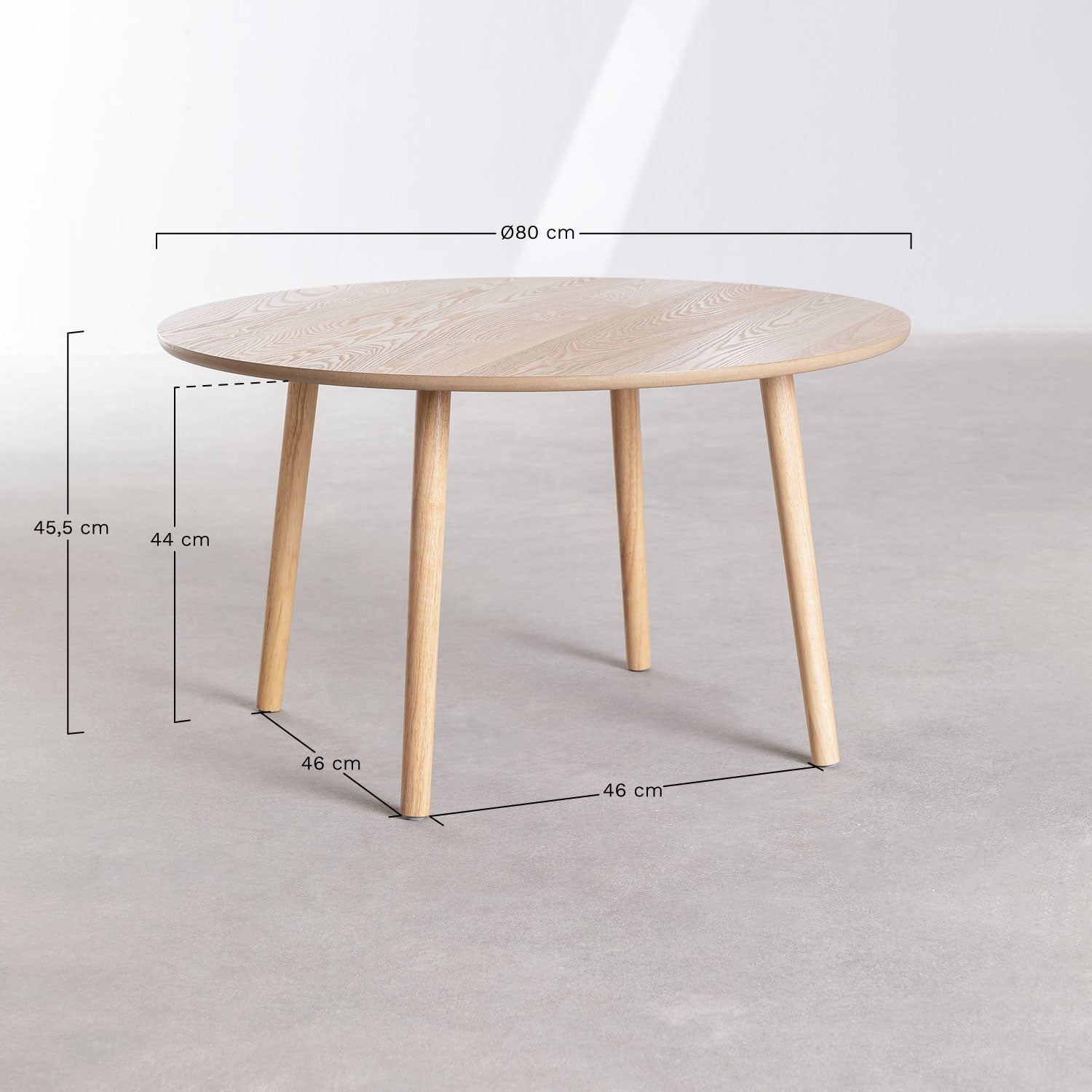 Coffee table DOLKA, oak+MDF