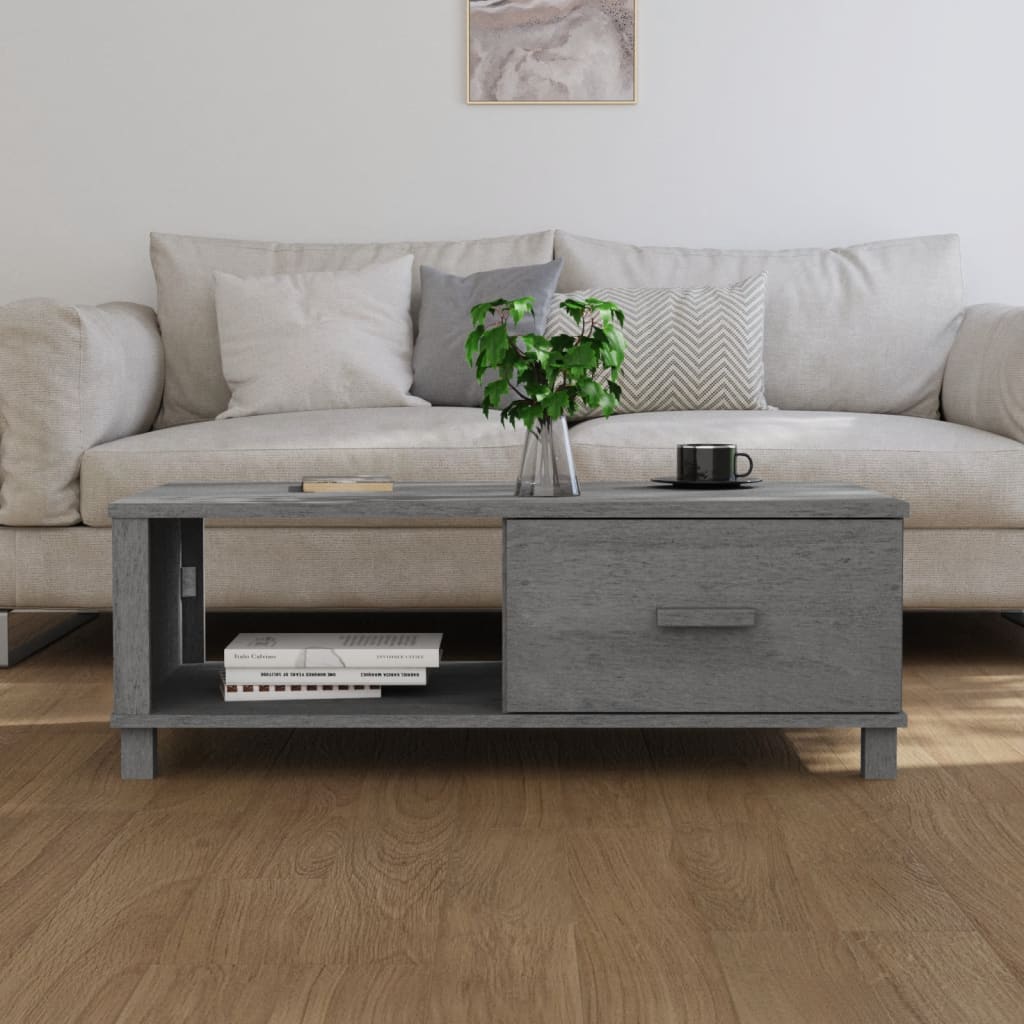 Kavos staliukas HAMAR, tamsiai pilkas, 100x55x35cm, pušis - Namų Idėja