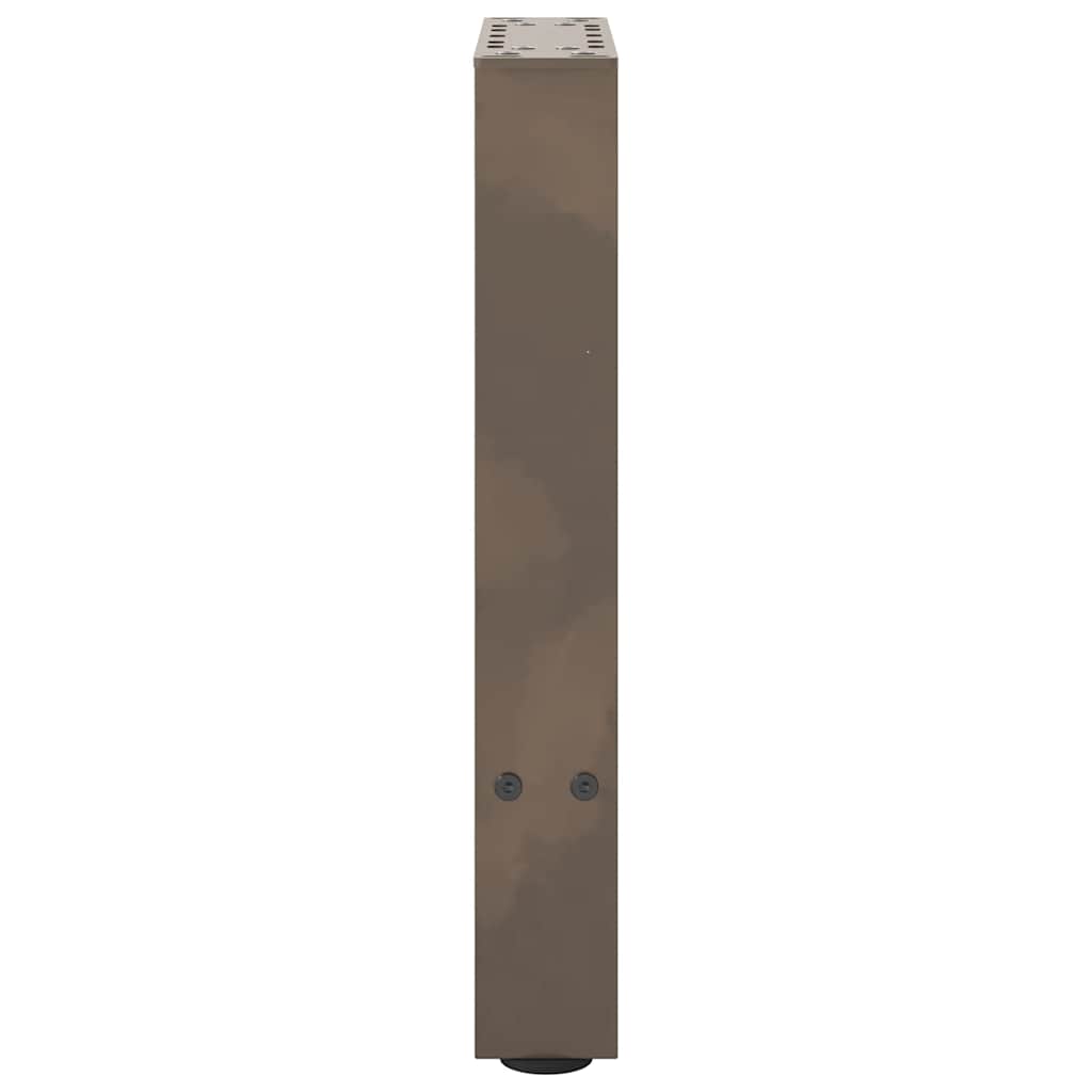 Kavos staliuko kojelės, 2 vnt., 28 x (42 - 43) cm, natūralus plienas - Namų Idėja