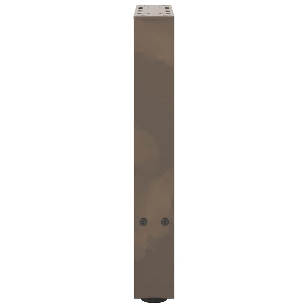 Kavos staliuko kojelės, 2 vnt., 38x(42 - 43) cm, natūralus plienas - Namų Idėja