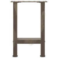 Kavos staliuko kojelės, 2 vnt., 38x(42 - 43) cm, natūralus plienas - Namų Idėja