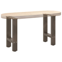 Kavos staliuko kojelės, 2 vnt., 38x(42 - 43) cm, natūralus plienas - Namų Idėja